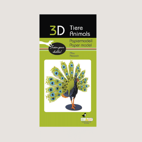 3D Tierpuzzle - Pfau
