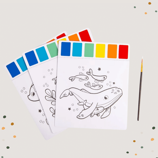 Ausmalbilder mit Wasserfarben Paulie