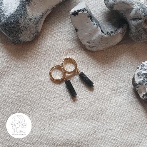 Hoop Ohrringe 'Indian Achat'