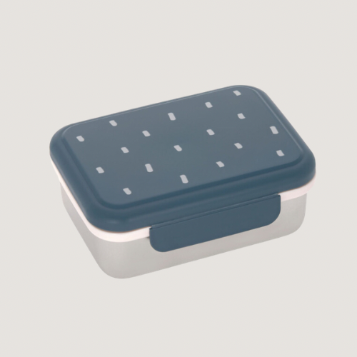 Lässig - Brotdose Kinder - Edelstahl Lunchbox, Happy Prints