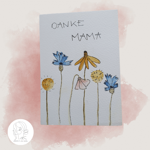 Karte 'Danke Mama'