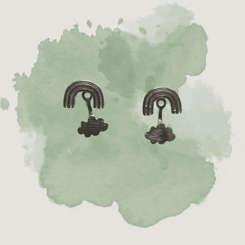 Ohrstecker 'Rainbow Child'