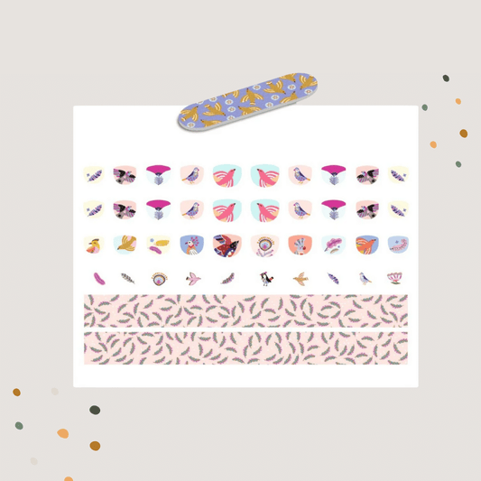 Djeco Nagelsticker Federn