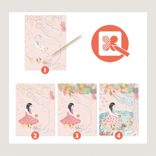 Djeco Kratzbild Picknick