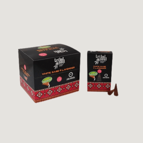 Backflow-Räucherkegel Weißer Salbei & Lavendel