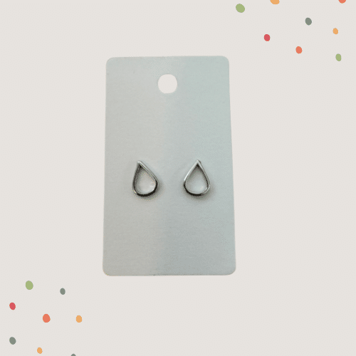 Ohrstecker 'kleiner Silbertropfen'