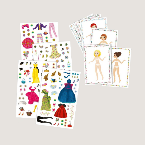 Djeco Stickerpuppen Massive fashion