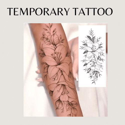 Temporäres Tattoo 'Lilie'