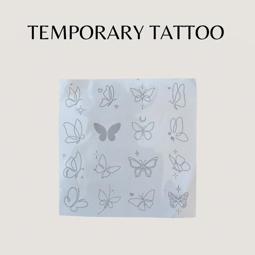 Temporäres Tattoo Butterfly fineline