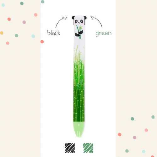 Legami Zweifarbiger Kugelschreiber - Click & Clack Panda