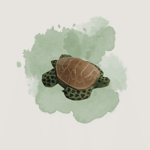 Holztier 'Wasserschildkröte' Wudimales