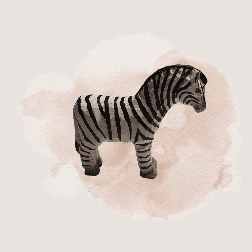 Holztier 'Zebra' Wudimales