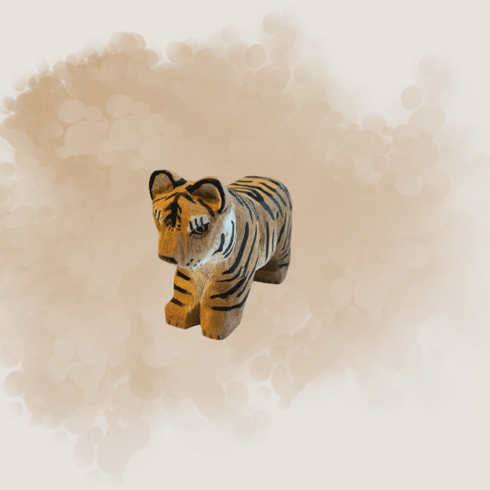 Wudimals Holztiere 'kleiner Tiger'