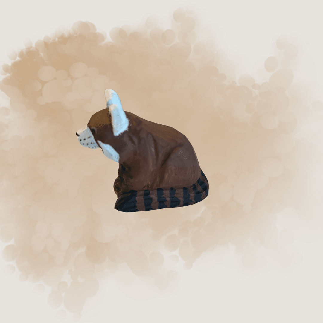 Wudimals Holztiere 'roter Panda'