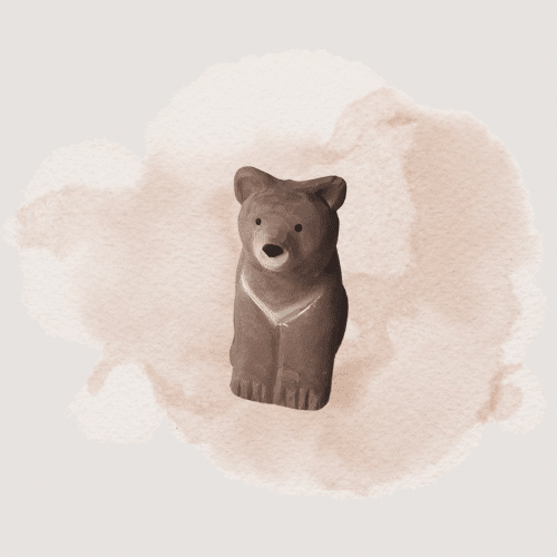 Wudimals Holztiere 'Baby Bär'