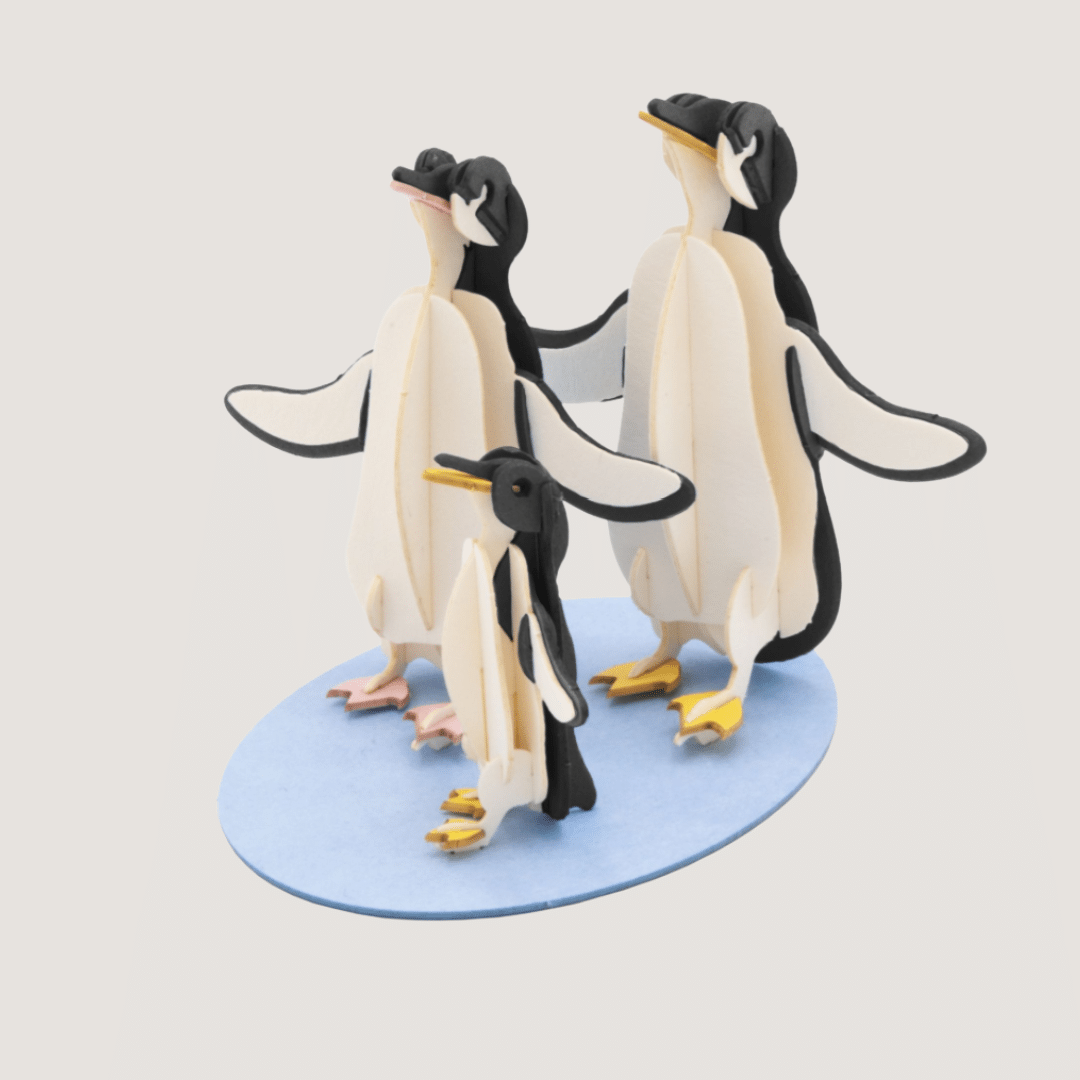 3D Tierpuzzle - Pinguin Familie
