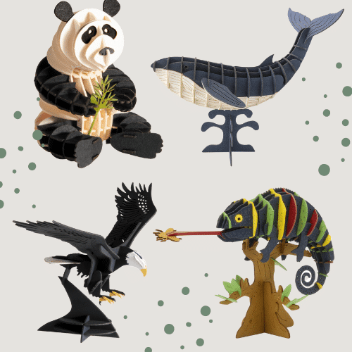 3D Tiere Puzzle / Modell  Fridolin