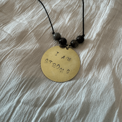 Anker Kette 'I AM STRONG'