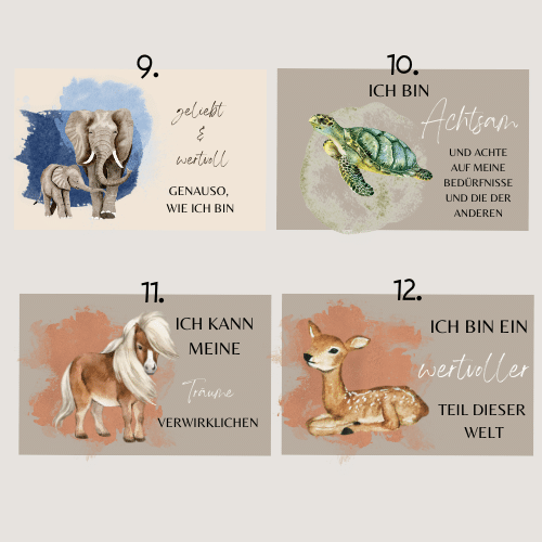 Affirmationspostkarten Design by Caro