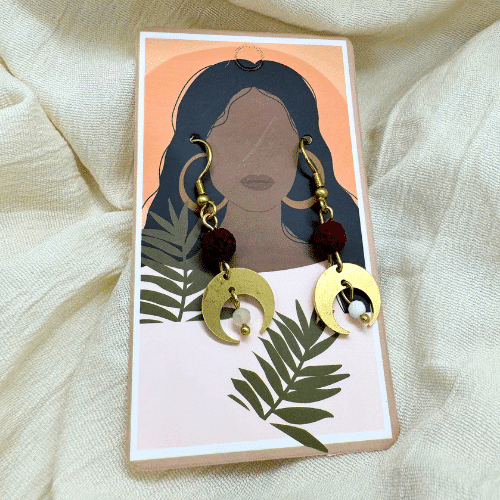 Diffuser Ohrringe 'Lava Moon'