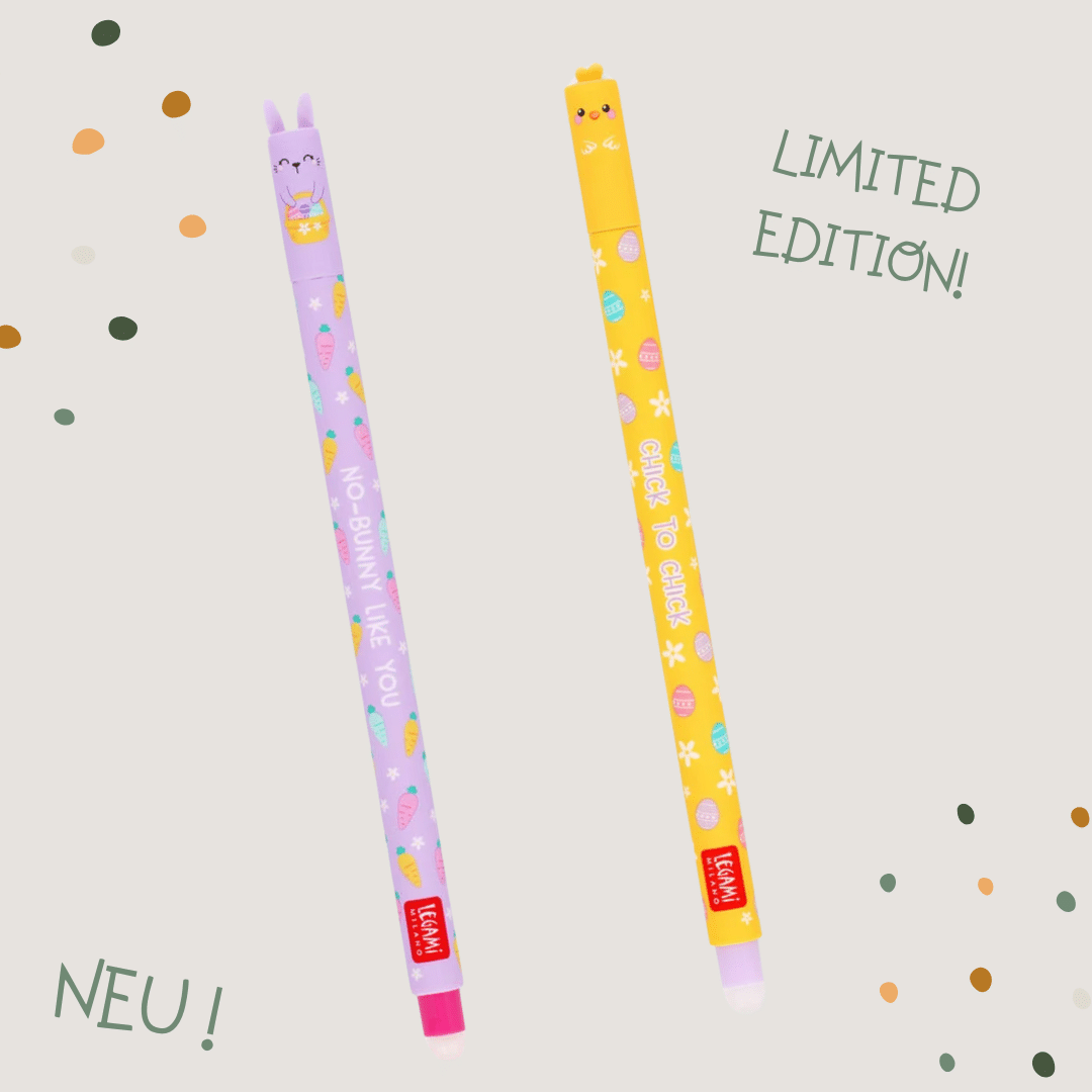 Legami Erasable Pen- 2er Set Küken + Hase