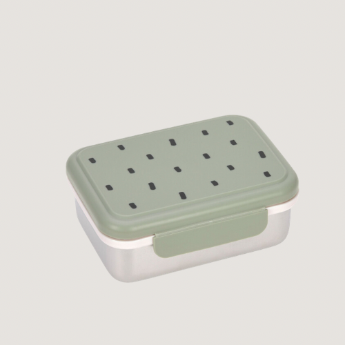 Lässig - Brotdose Kinder - Edelstahl Lunchbox, Happy Prints