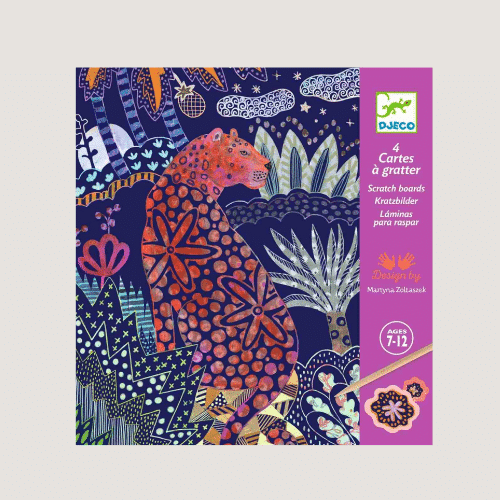 Djeco Kratzbild Dschungel