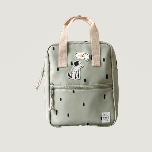 LÄSSIG Mini Backpack - Happy Prints, Oliv