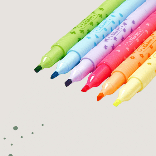 Magic Highlighters - Set mit 6 löschbaren Textmarkern