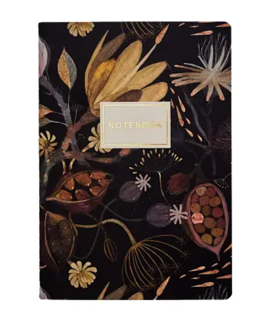 Notizbuch \'Nachtblumen\' - Kleinformat für Notizen und Ideen.