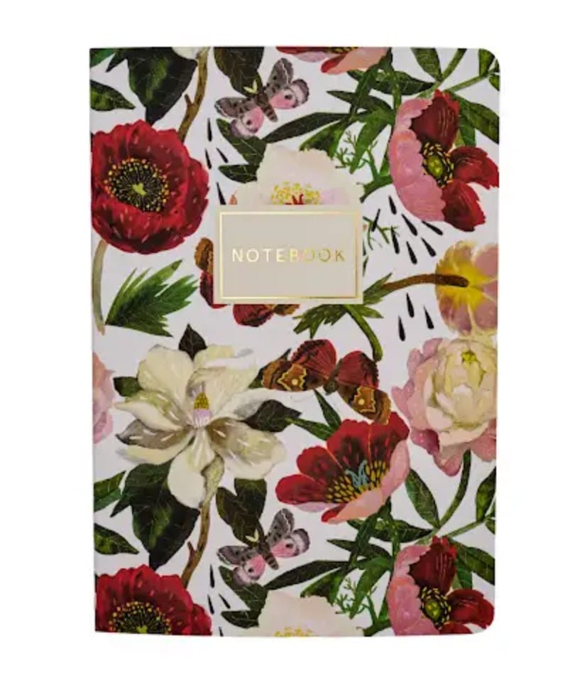 Notizbuch 'Pfingstrosen' klein