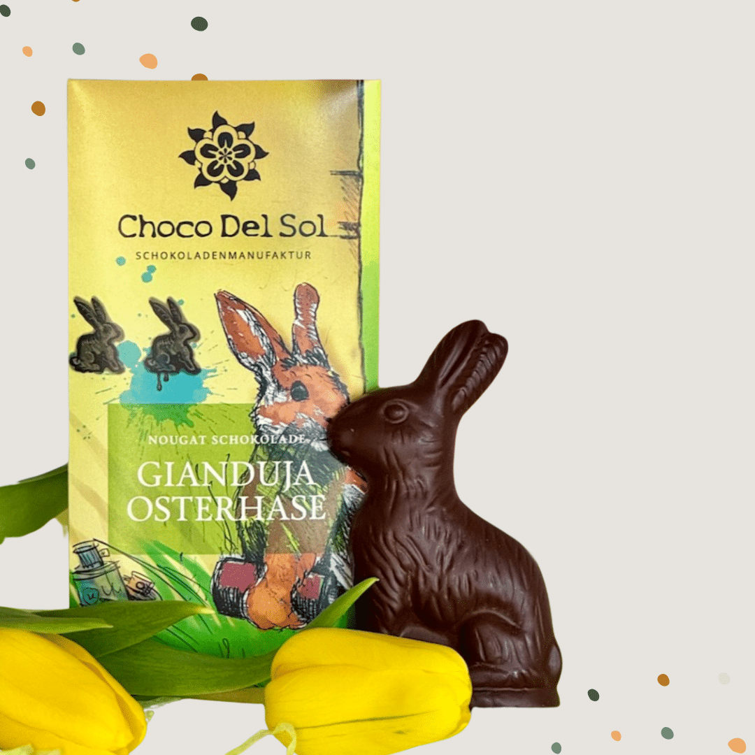 Gianduja Osterhase - Bio Nougat Osterhase