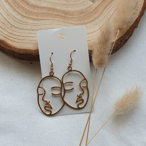 Ohringe 'HelloFaces'