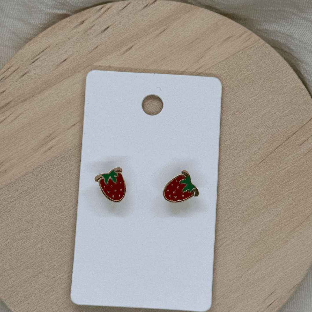 Ohrstecker Erdbeere