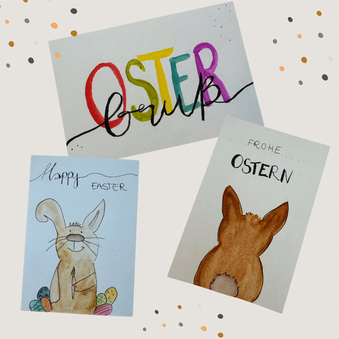 Aquarell Osterkarten