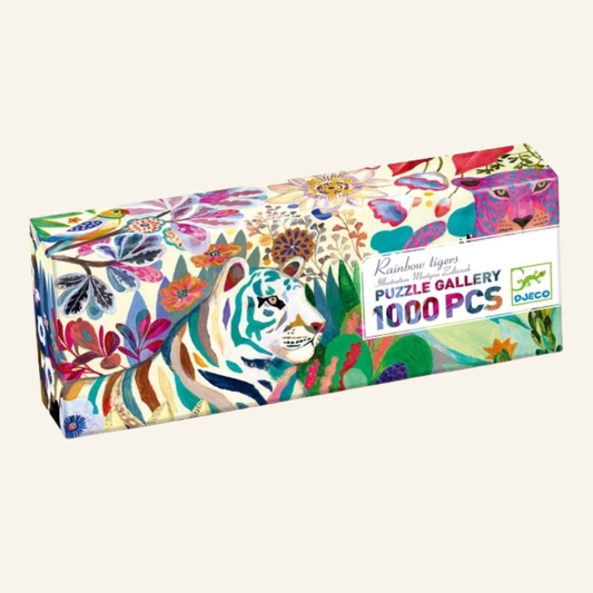 Djeco – Puzzle Gallery | Rainbow Tigers | 1.000 Teile