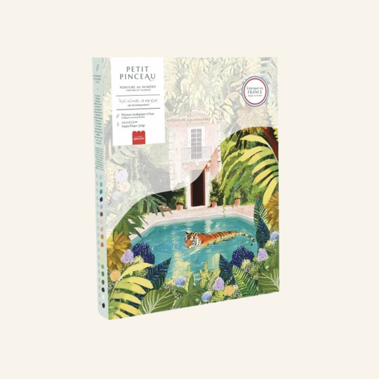 La Petite Épicerie – Malen nach Zahlen | Tiger im Pool