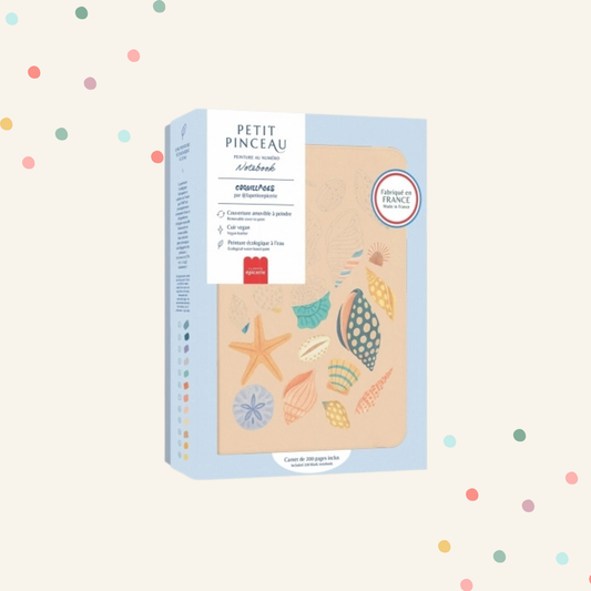 Malen nach Zahlen - Notizbuch Muscheln