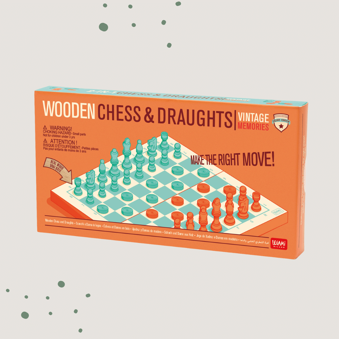 Legami 2in1- Schach und Dame Spiel