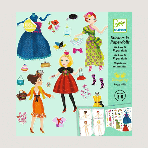 Djeco  Stickerpuppen Massive fashion