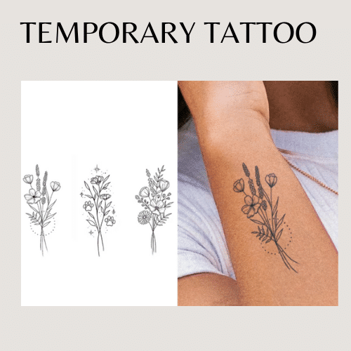 Temporäres Tattoo 'Flowers'