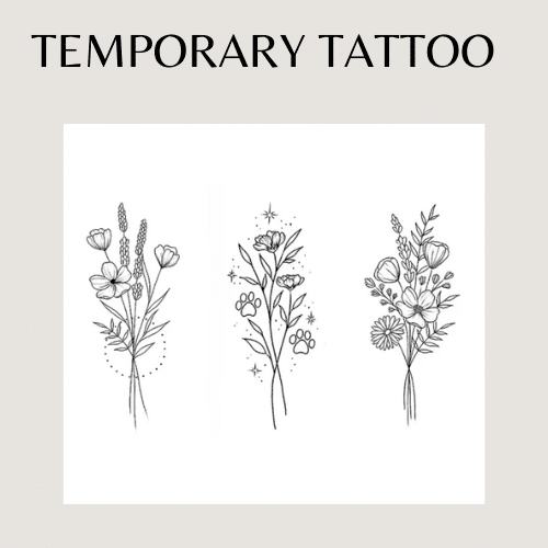 Temporäres Tattoo 'Flowers'