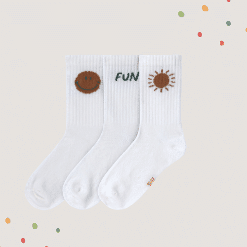 Lässig Tennissocken Kinder 3er-Set - Fun