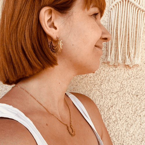 Mandala Ohrringe 'Mandala Sunrise'