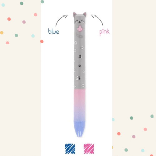 Legami Zweifarbiger Kugelschreiber - Click & Clack Kitty