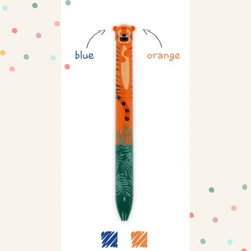 Legami Zweifarbiger Kugelschreiber - Click & Clack Tiger