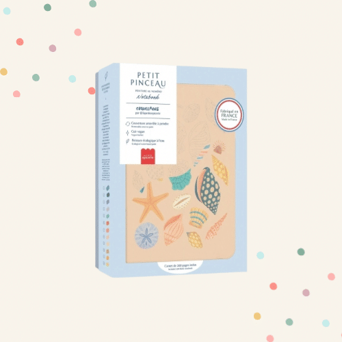 Malen nach Zahlen - Notizbuch Muscheln