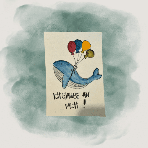 Affirmationskarte "Ich glaub an mich" – Walmotiv