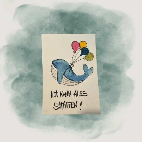 Affirmationskarte "Ich kann alles schaffen" – Walmotiv