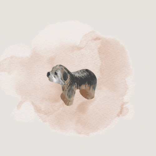 Holztier 'Hund' Wudimales